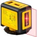 Amazon Basics 3m 10ft Class II Laser Level with Two Extra Large Backlit Levels 360 Degree Rotation Laser Level Yellow Black