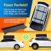 bagmate Military Grade Waterproof Roof Rack Bag XXL 70m3 with 4 Door Hooks, Zipper/Buckle, Extra Strap, Black Roof Bag for Cars with or Without Rack