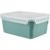 Emsa N10130 Clip & Close Colour Edition Food Storage Container, 2.2 Litres, 100% Leak-Proof/Hygienic, BPA-Free, Dishwasher, Microwave and Freezer Safe, Powder Green