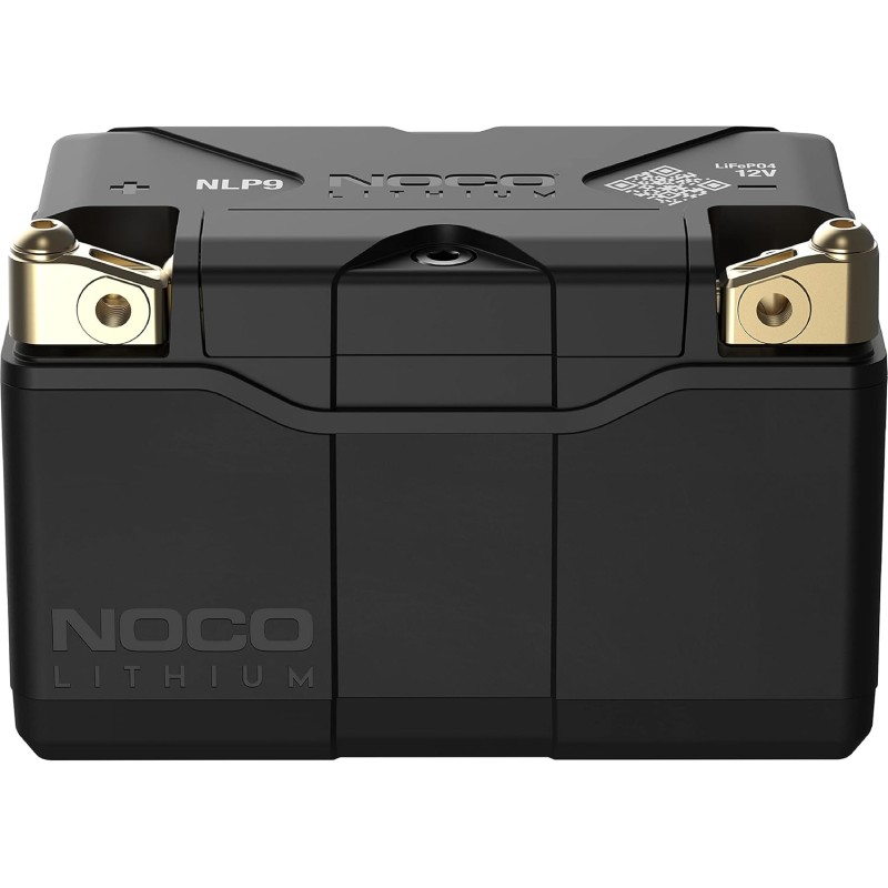 NOCO Lithium NLP9: Ultralight 12V Lithium Motorcycle Battery - Group 9 - 3Ah - 400A Start Current - Intelligent BMS - for Motorcycles, Enduros, Quads, Scooters and More