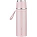 Loon Brands Thermos Flask with Mug - Thermal Mug 500 ml - Stainless Steel Drinking Bottle 100% Leak-Proof Insulated Mug - Double-Walled - Ultralight Thermos Flask for Office, Sports, Outdoor (Pink)