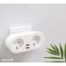 GARZA ENCHUFE SMART WIFI 2 TOMAS Y 2 USB, Power Diode, White