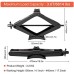IMAYCC Scissor Jack 3T/3000 kg, Thickened Car Jack for Car/SUV/MPV, Scissor Jack with Hand Crank Trolley Lifter and Telescopic Wheel Brace Wrench