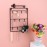 Key Holder Decorative Wall Mounted 11 Hooks Key and Lanyard Organiser Metal Key Holder for Entrance Kitchen, Mud, Home Office, Black