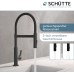 SCHÜTTE 79147 Miami Kitchen Tap 360° with Soft Touch Hose, Single Lever Mixer Tap with Extendible Magnetic Dish Rinser, Mixer Tap for Sink, Kitchen Tap Matt Black
