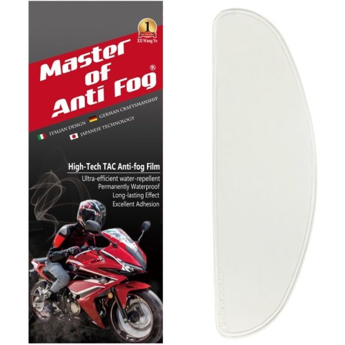 XII WY Motorcycle Helmet Anti-Fog Film, Motorcycle Helmet Visor, Universal Visor Protection, Sticker 9.5 cm x 25 cm