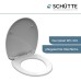 SCHÜTTE Beach Toilet Seat with Soft-Close Mechanism Made of Duroplast, High-Quality Toilet Lid with 175 kg Load Capacity, Toilet Seat with Glasses, Toilet Lid for Toilet, Toilet Seat with Motif