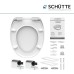 SCHÜTTE Beach Toilet Seat with Soft-Close Mechanism Made of Duroplast, High-Quality Toilet Lid with 175 kg Load Capacity, Toilet Seat with Glasses, Toilet Lid for Toilet, Toilet Seat with Motif