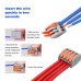 ZFYQ Electrical Terminal Blocks, 60 Pieces Lever Terminal Terminal Connector 3 Ports 30 Pcs, 2 Ports 20 Pcs, 5 Ports 10 Pcs, Used for Solid, Stranded and Flexible Wire