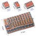 ZFYQ Electrical Terminal Blocks, 60 Pieces Lever Terminal Terminal Connector 3 Ports 30 Pcs, 2 Ports 20 Pcs, 5 Ports 10 Pcs, Used for Solid, Stranded and Flexible Wire