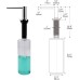 AIKE AK1052 500 ml Washing-Up Liquid Dispenser with Stainless Steel Pump, Built-in Soap Dispenser for Kitchen Sink and Sink