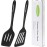 Spatula, Heat-Resistant Plastic Spatula, Kitchen Utensil Set, Dishwasher Safe Non-Stick Turner Cookware, Black Spatula for Cooking, Baking, Flip, 34 cm