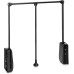 Emuca - Clothes Lift for Wardrobe Width, 830-1150 mm Width, Adjustable, Black