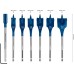 Bosch Professional 7 x Expert SelfCut Speed Flat Milling Drill Bit Set (for Softwood, Coarse Chipboard, Diameter 16-32 mm, Accessories Hammer Drill)