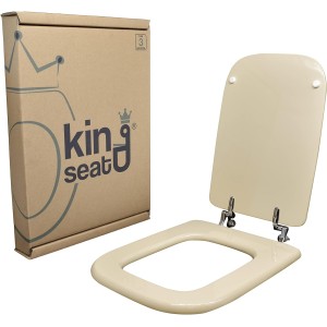 King Seat Conca Ideal Standard Series Toilet Seat Made from Certified MDF Champagne Colour