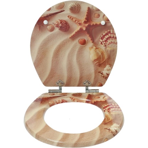 Sinobath Toilet seat with soft-close mechanism, high-quality and stable antibacterial toilets, MDF wooden core, stable quality, easy installation toilet lid, toilet seat, shell