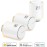 Netatmo Pack of 3 Connected and Intelligent Thermostat Heads, Accessories for Connected and Intelligent Thermostats, Thermostat Valves for Radiators, NBU-NAV-EU