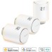 Netatmo Pack of 3 Connected and Intelligent Thermostat Heads, Accessories for Connected and Intelligent Thermostats, Thermostat Valves for Radiators, NBU-NAV-EU