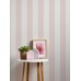 A.S. Création Trendwall 2 Non-Woven Wallpaper with Block Stripes 0.53 x 10.05 m - Pink, White - Subtle Striped Wallpaper Made in Germany - 381013