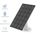 NIVIAN - Solar Panel for IP Security Cameras | Compatible with Ezviz C3A and BC1C | Outdoor IP65 | Easy Installation with 3 m Cable, Black, 1 Unidad, Monocrystalline