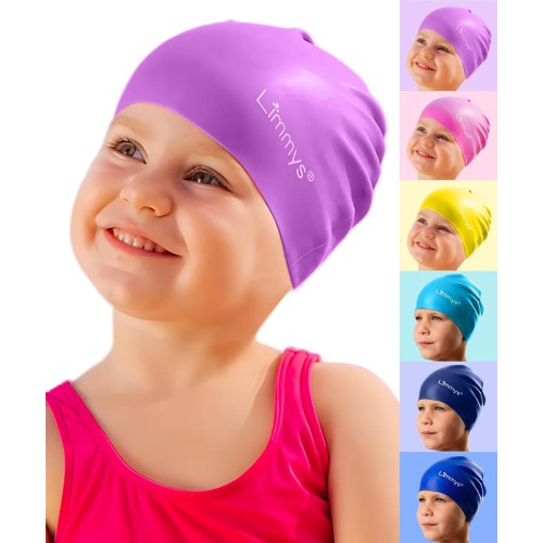 Limmys Schwimmkappe für Kinder – Aus 100 % Silikon – Für Jungen & Mädchen – Weich, Dehnbar & Bequem – Entwickelt für Komfort & Langlebigkeit