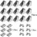 Gativs Corner Brackets, Pack of 15, Aluminium Profile, Corner Brackets, L Right Angle Angle Aluminium Angle 20 x 20 x 17 mm with M5 T-Nut and M5 Allen Screw for Industrial Construction Industry