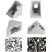 Gativs Corner Brackets, Pack of 15, Aluminium Profile, Corner Brackets, L Right Angle Angle Aluminium Angle 20 x 20 x 17 mm with M5 T-Nut and M5 Allen Screw for Industrial Construction Industry