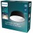 Philips myLiving Dawn LED Ceiling Light (14 W), LED Light with Neutral White Light, Energy-Saving Room Lighting with EyeComfort, Black