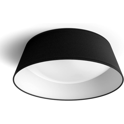 Philips myLiving Dawn LED Ceiling Light (14 W), LED Light with Neutral White Light, Energy-Saving Room Lighting with EyeComfort, Black