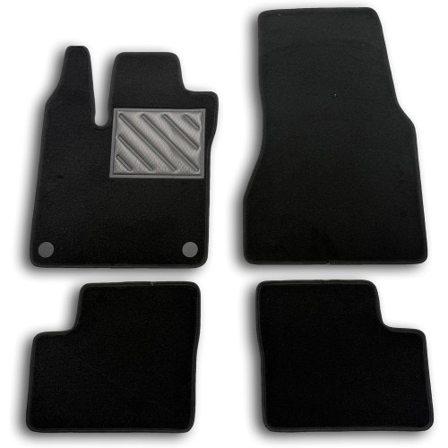 Smart ForFour W453 2014 Fully Tailored Car Mats, Reinforced Rubber Heel Protectors and Fastening Buttons