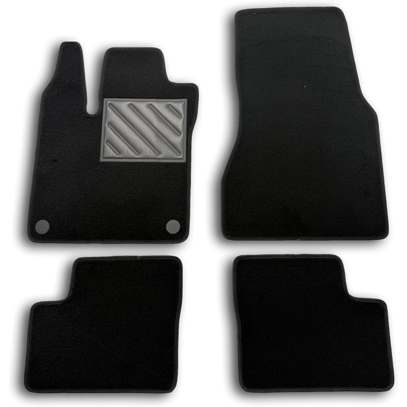 Smart ForFour W453 2014 Fully Tailored Car Mats, Reinforced Rubber Heel Protectors and Fastening Buttons