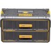 Dewalt Toughsystem DWST83529-1 2.0 Drawer Unit with Two Deep Drawers, Ball Bearing Rails, Label Holder, Load Capacity 10 kg per Drawer, Compatible with Other Toughsystem Boxes