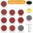 KONGMING Pack of 100 Velcro Sandpaper 2 Inch 50 mm Grit 80/120/180/240/320/400/600/1000/2000/3000 Sanding Discs Pad Kit Polishing Pad Adapter