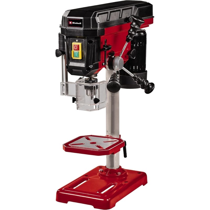 Einhell TC-BD 500 Column Drill (500 W, up to 2410 min-1, 9 Steps, Max. Drilling Depth 50 mm, Adjustable Depth Stop, Tilt/Rotatable and Height-Adjustable Drill Table)