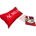 AC Milan Red and Black 100% Cotton Single Duvet Cover Set