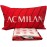 AC Milan Red and Black 100% Cotton Single Duvet Cover Set