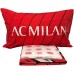 AC Milan Red and Black 100% Cotton Single Duvet Cover Set