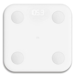 Xiaomi Mi Body Composition Scale 2 - Високопрецизен BIA чип, 13 данни за тялото, Bluetooth 5.0, съвместим с Android/iOS, интелигентна везна, MiFit App White