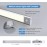 GRIFEMA Cabinet Lighting - Under-Unit Light Kitchen with Motion Sensor, Cabinet Lights with 3 Modes, Kitchen Under-Unit Light, Wardrobe Lighting, Sensor Light, LED Light Strip 40 cm, USB