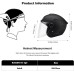 LIONCIANO Motorcycle Helmet with Safety Goggles, Jet Helmet, Scooter Helmet, Moped Helmet, Chopper Vintage, Has Passed the Road Safety Test to Effectively Protect Head Safety