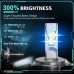 KOYOSO H4 LED Bulbs 110 W 19000 LM 6500 K White for 12 V Car