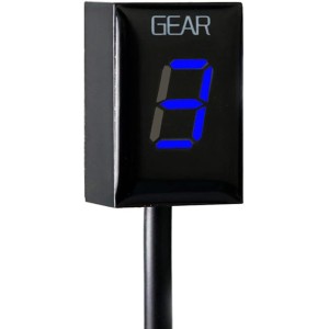 Motorcycle Gear Indicator Speed Gear Digital Display for VStrom SV650 GS650 etc Motorcycle 1-6 Level ECU Connector Mount Speed (Blue)