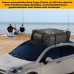 Car Roof Box, 425L Foldable Roof Bag, Waterproof Roof Box, 15 Cubic Feet Car Roof Box, Storage Box for Travel and Luggage Transport, Cars, SUVs, Black