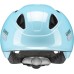 Uvex oyo Lightweight Bicycle Helmet for Children, Individual Size Adjustment, Expandable with LED Light, Cloud Blue-Grey, 50–54 cm