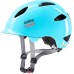 Uvex oyo Lightweight Bicycle Helmet for Children, Individual Size Adjustment, Expandable with LED Light, Cloud Blue-Grey, 50–54 cm