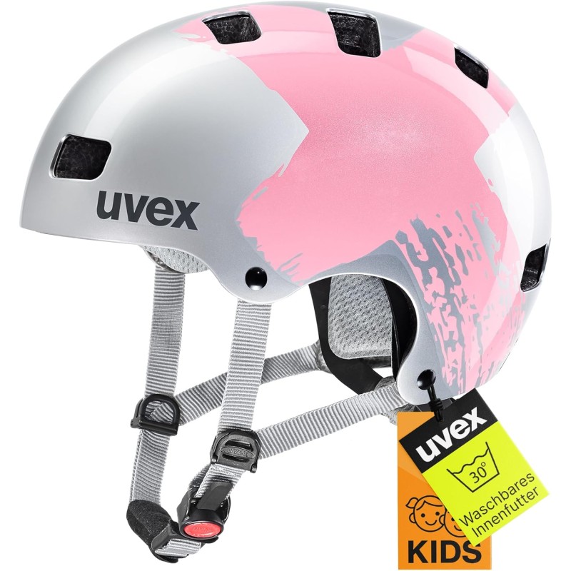 uvex Kid 3 - robuster Fahrradhelm für Kinder - individuelle Größenanpassung - waschbare Innenausstattung