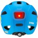 uvex oyo style lightweight bicycle helmet for children, individual size, expandable with LED light