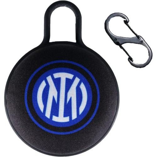 Nilox Wireless Speaker, Nilox x Inter, Speaker with Wireless Technology, Output Power 3W, Up to 3 Hours Playback, Portable Speaker with Built-in Microphone and Carabiner