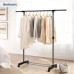 edihome, Heavy Duty Metal Portable Clothes Rack Clothes Rack Wardrobe Clothes Rack with Wheels