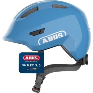 ABUS Smiley 3.0 Children’s Bicycle Helmet with Deep Fit, Child-Friendly Designs and Space for a Ponytail, Suitable for Girls and Boys